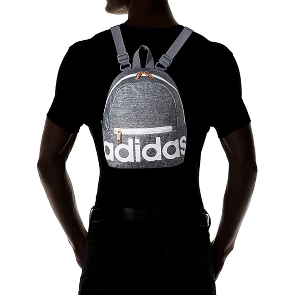 Bags Adidas Linear Mini Backpack Gray White Rose Gold Poshmark